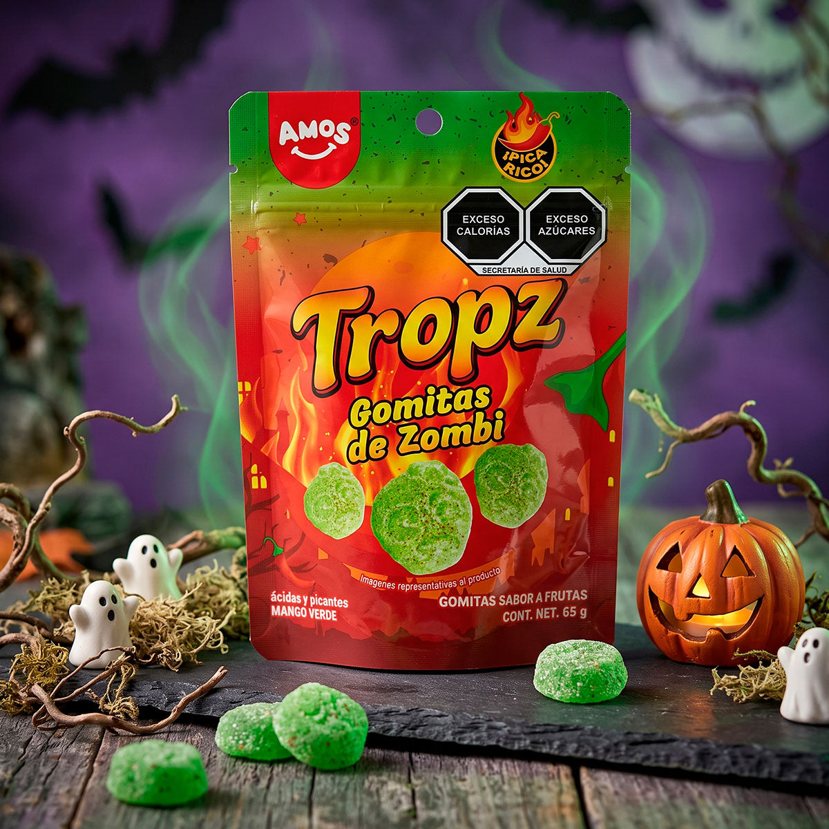 Zombie, Gomitas Picantes, Tropz, 65 gr
