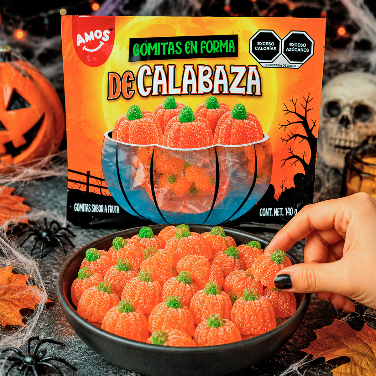 Gomitas en Forma de Calabaza, 140 g