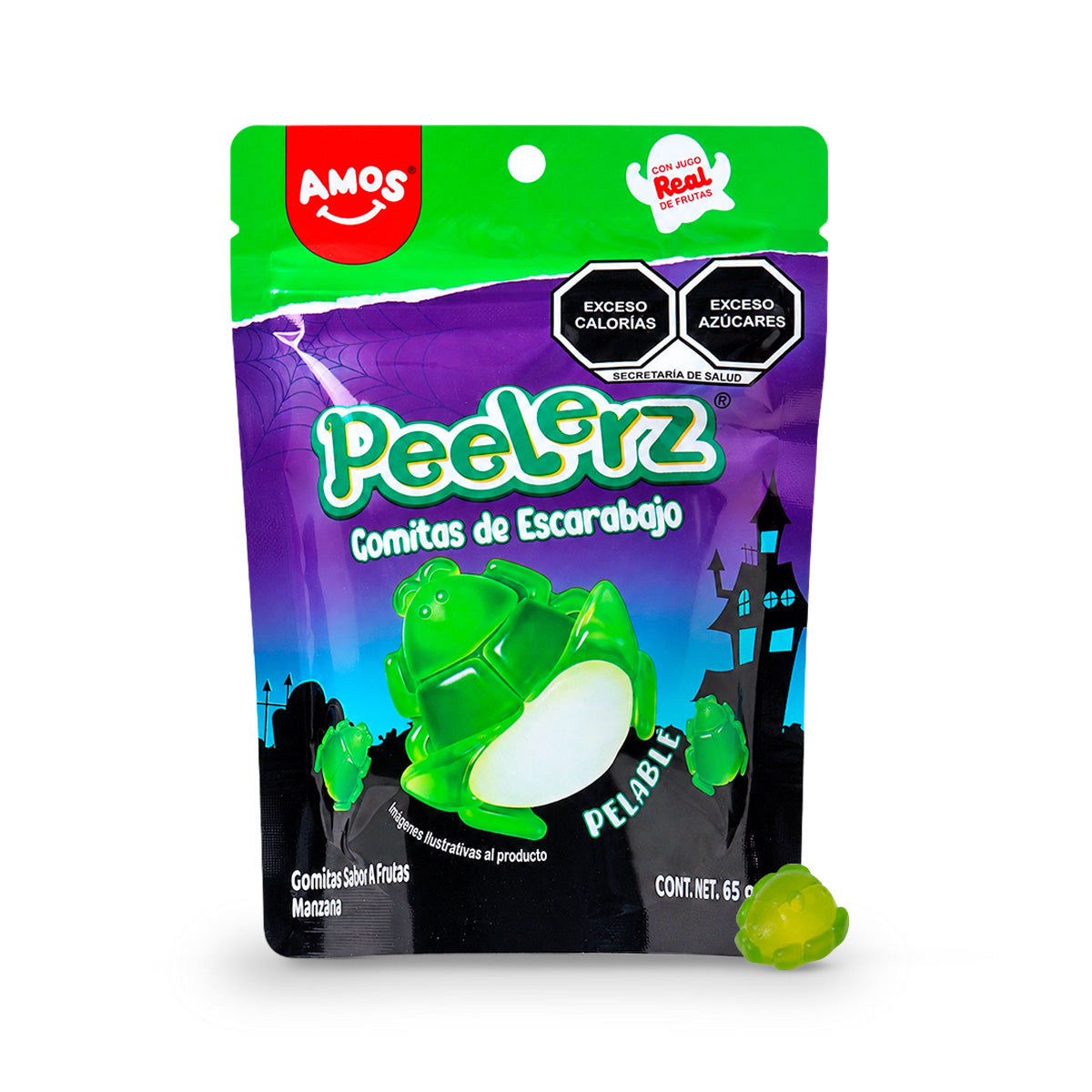 Escarabajo, Gomitas Pelables, Peelerz, 65 gr