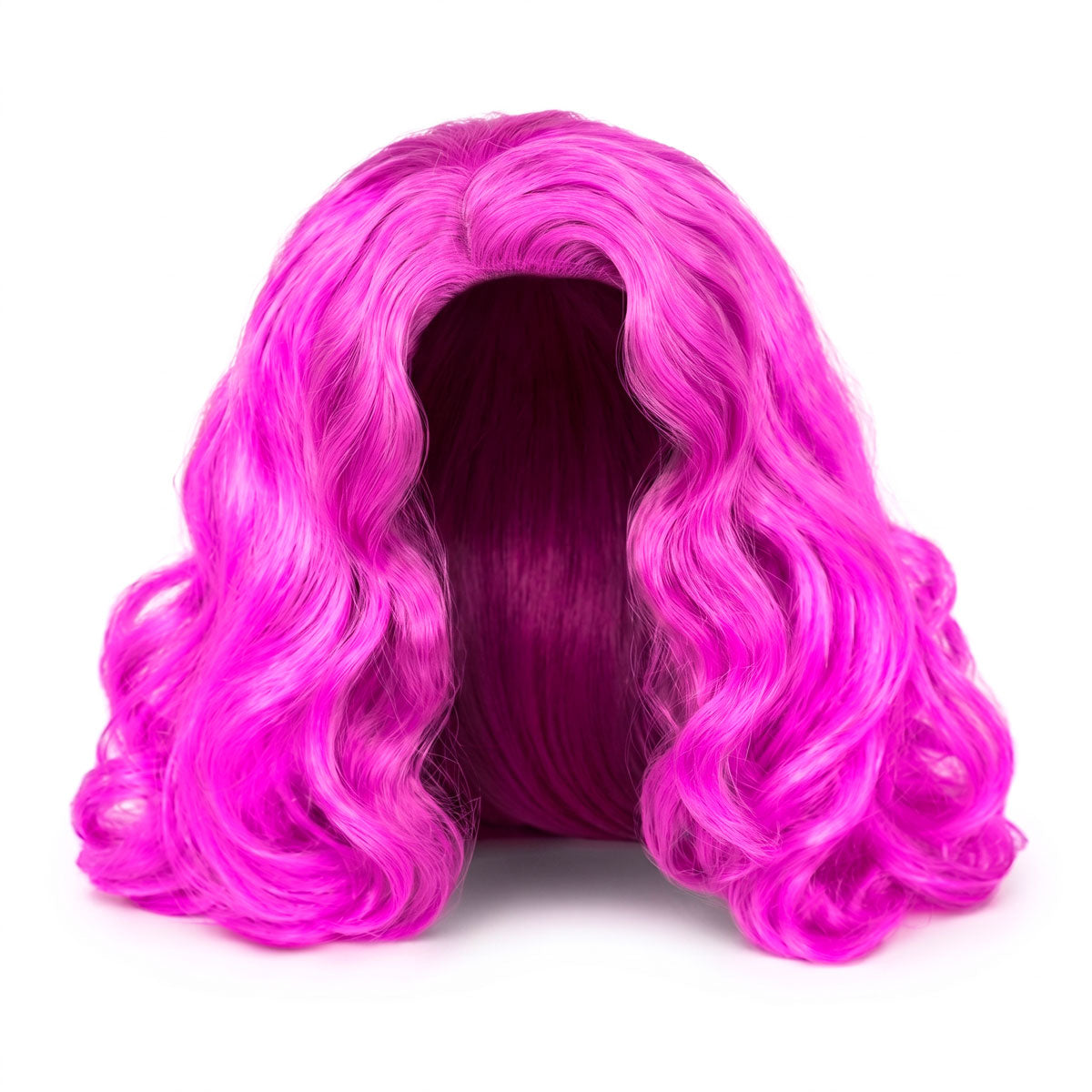 Peluca de Cabello Ondulado, Color Morado