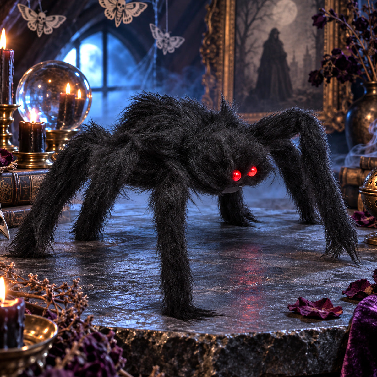 Araña Gigante para Halloween, Color Negro