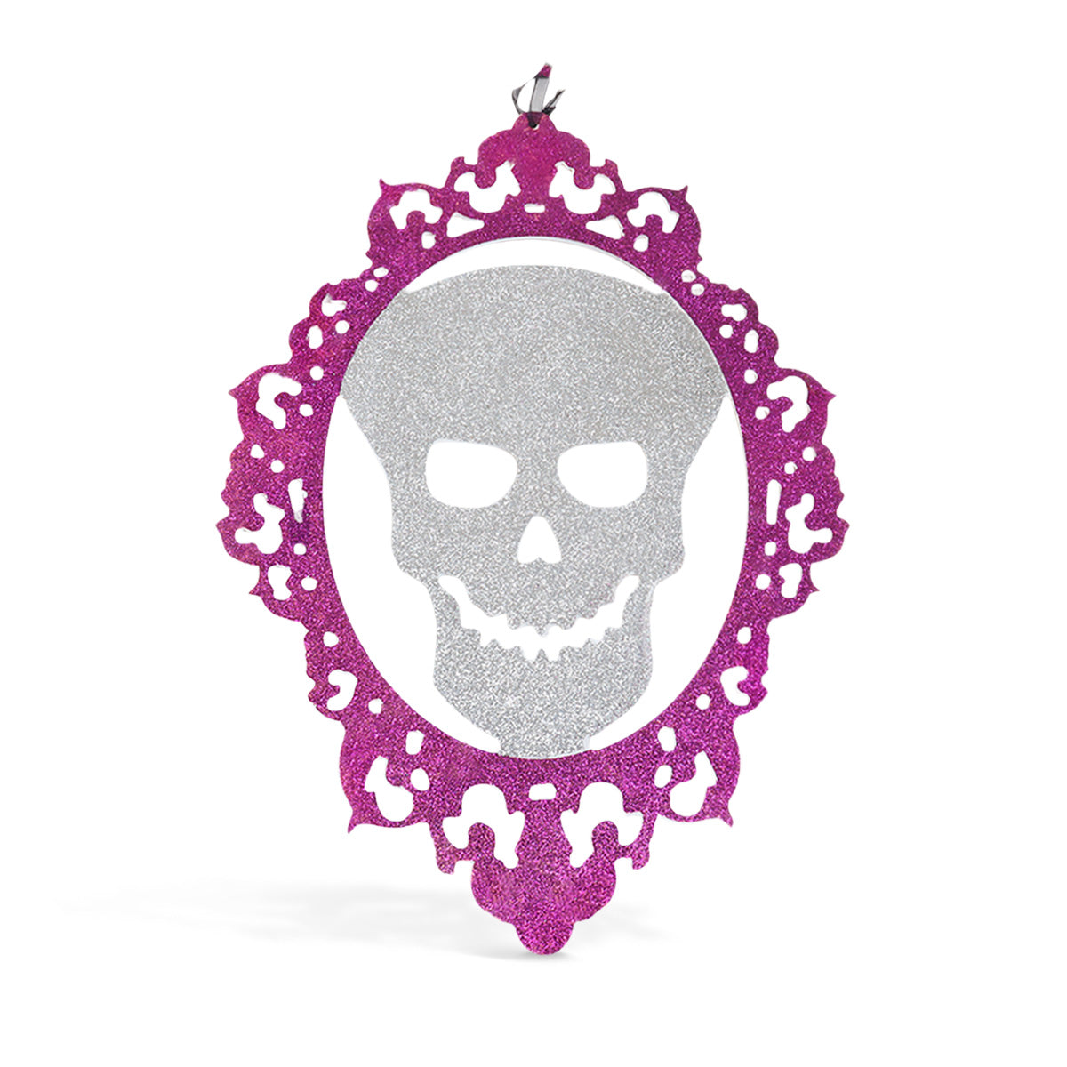 Adorno Colgante de Calavera para Halloween, Color Morado, 1 Pieza