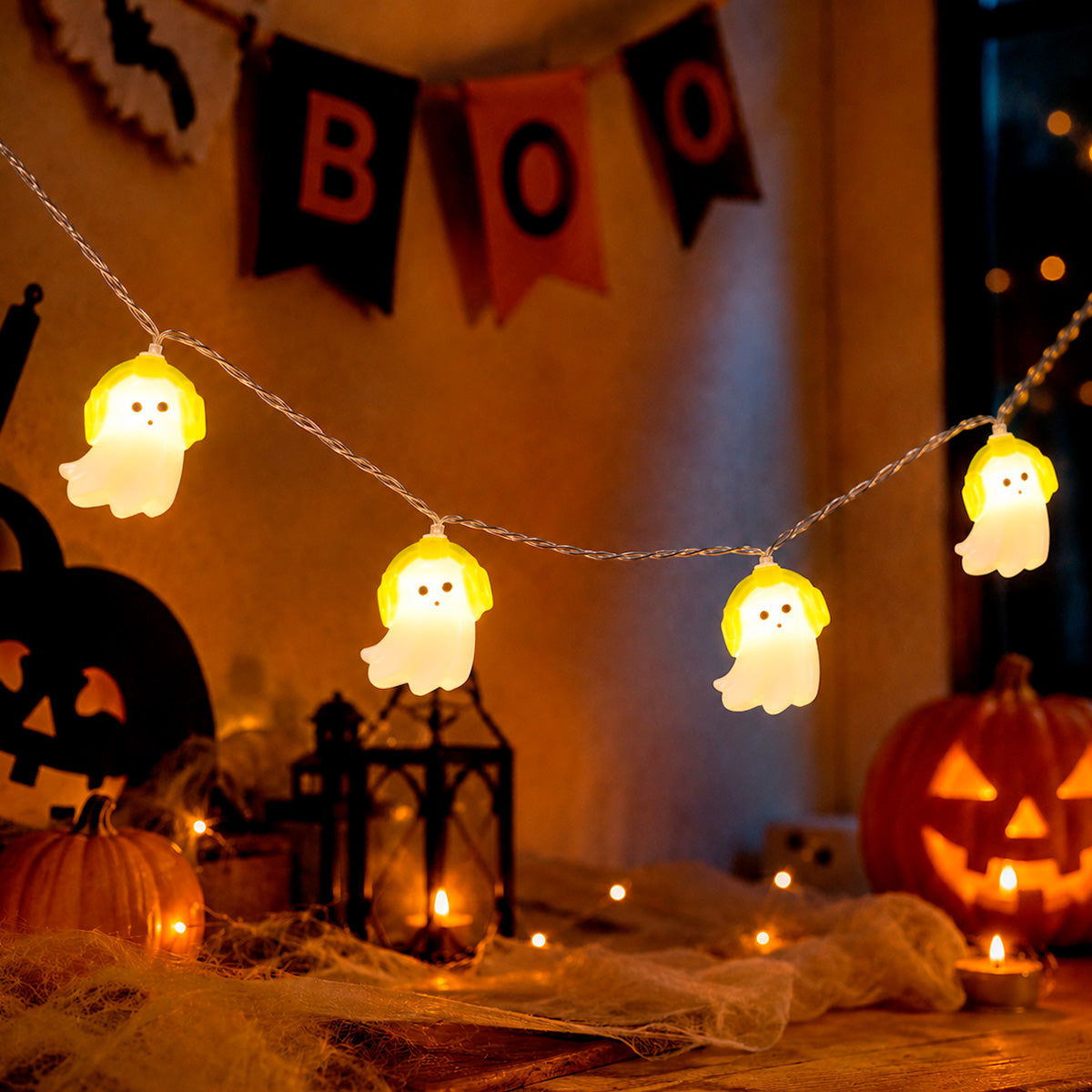 Luces LED en Forma de Fantasma