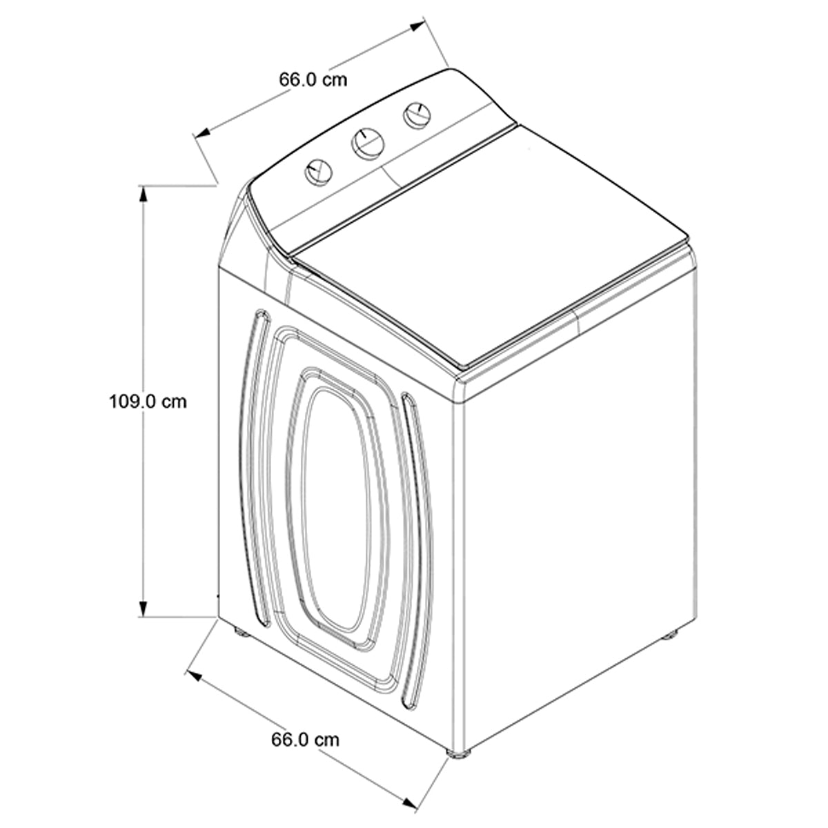 LAVADORA MOD. 8MWTW-1813MJM 18KG AGITADOR SINGLE ACTION, 12 CICLOS, TAPA METALICA **