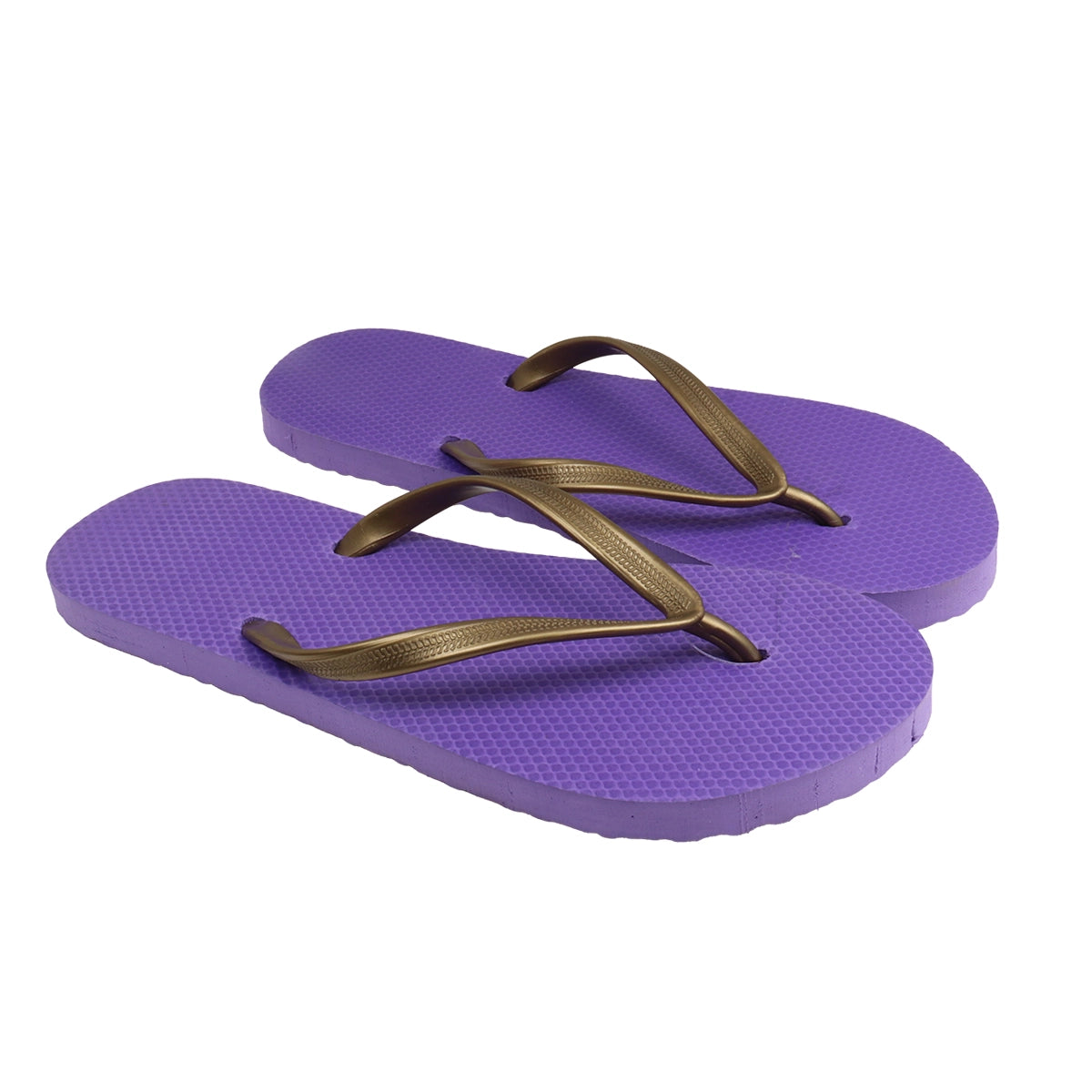 Sandalias, Color Morado y Dorado