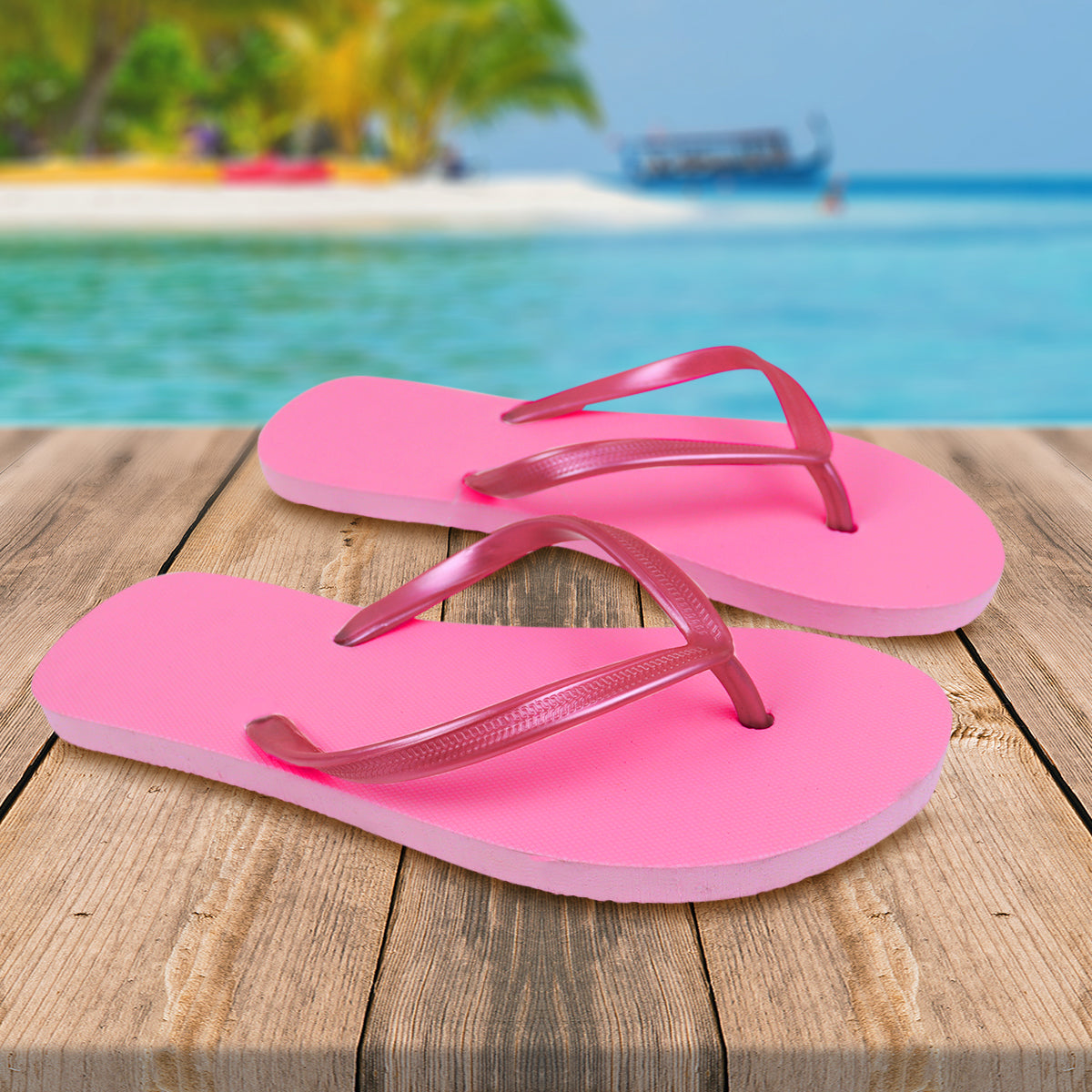 Sandalias, Color Rosa Brillante, Talla 23