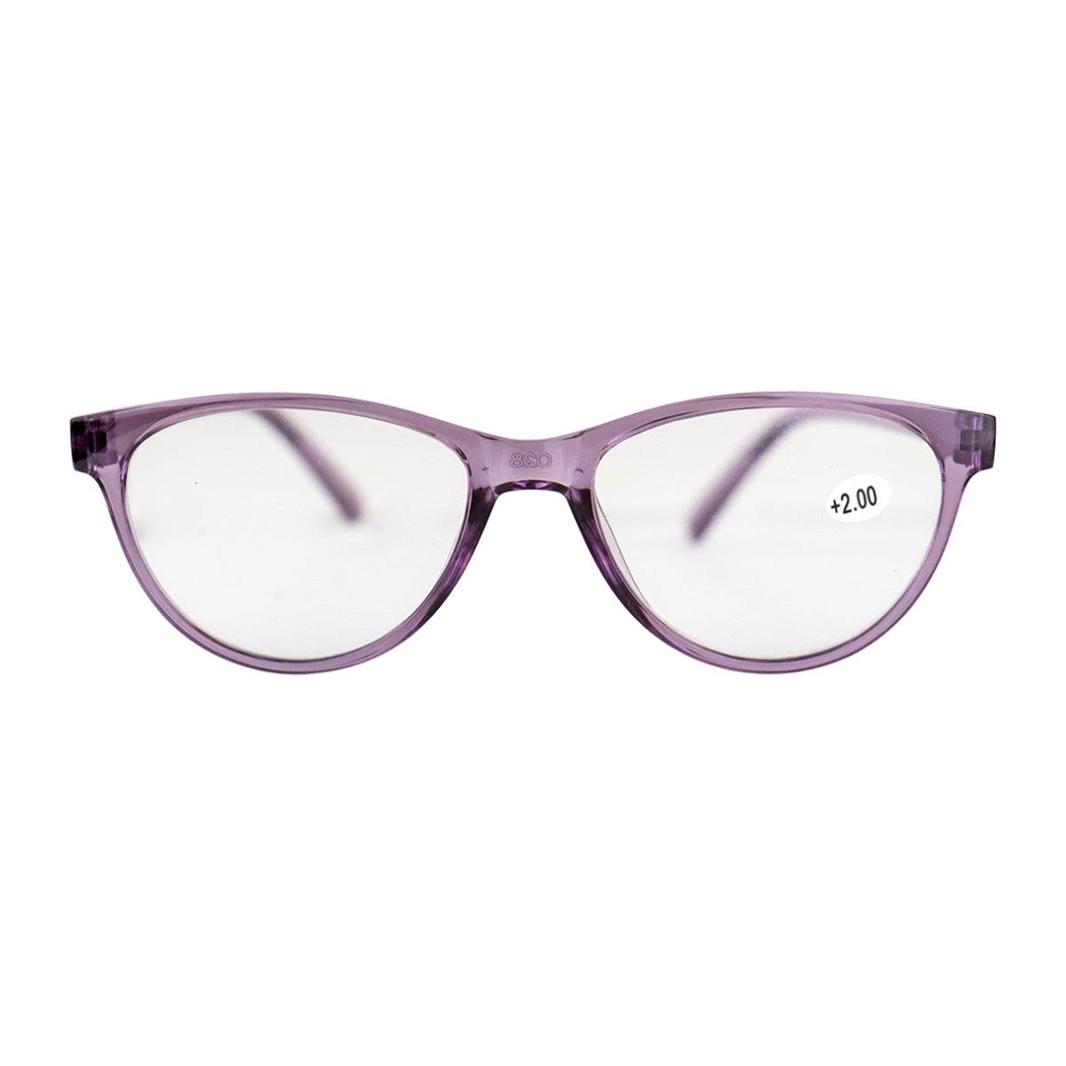 Lentes de Lectura, Color Negro Transparente, +2.00