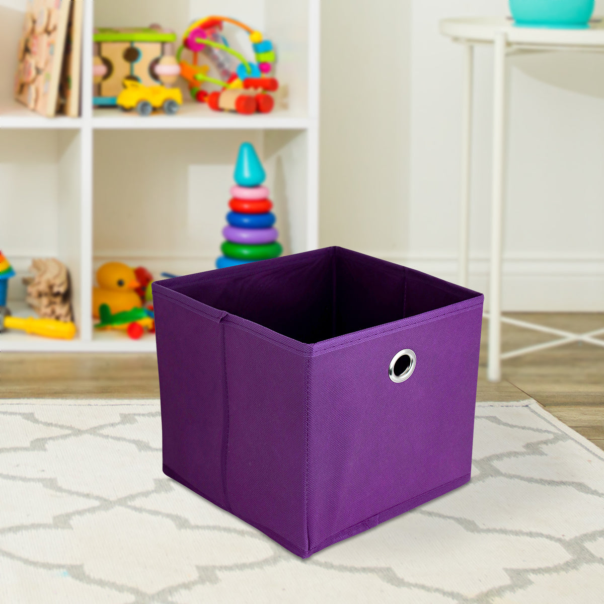 Caja Non Woven color Lila para Almacenamiento, 20x20cm