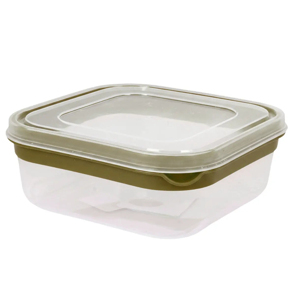 Contenedor de Plástico, Rectangular, Color Verde, 650 ml