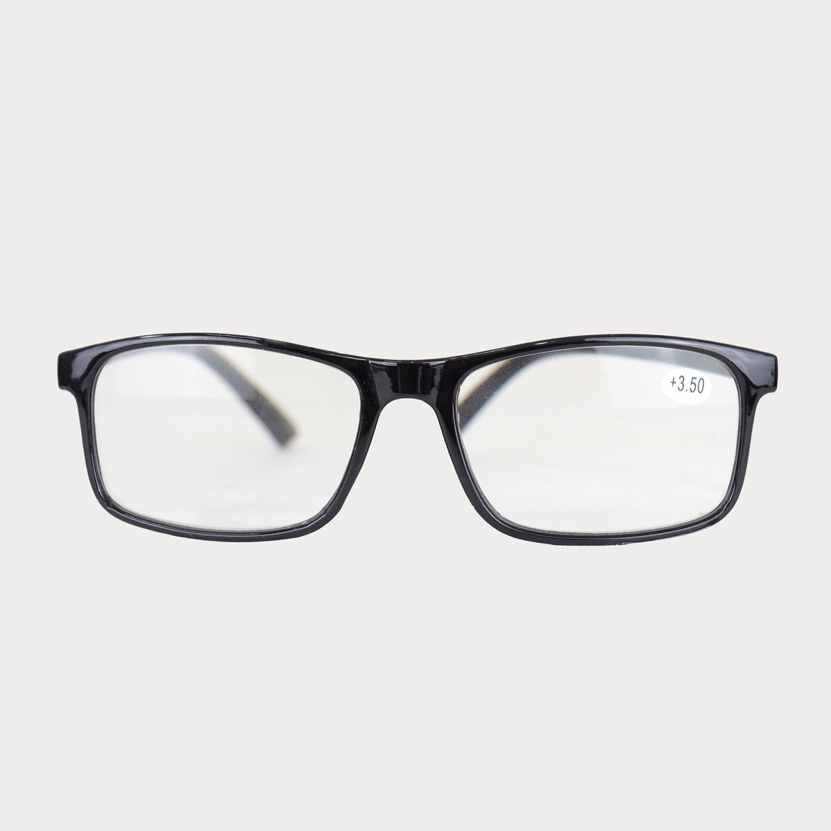 Lentes de Lectura Cuadrados, +3.50, Color Negro