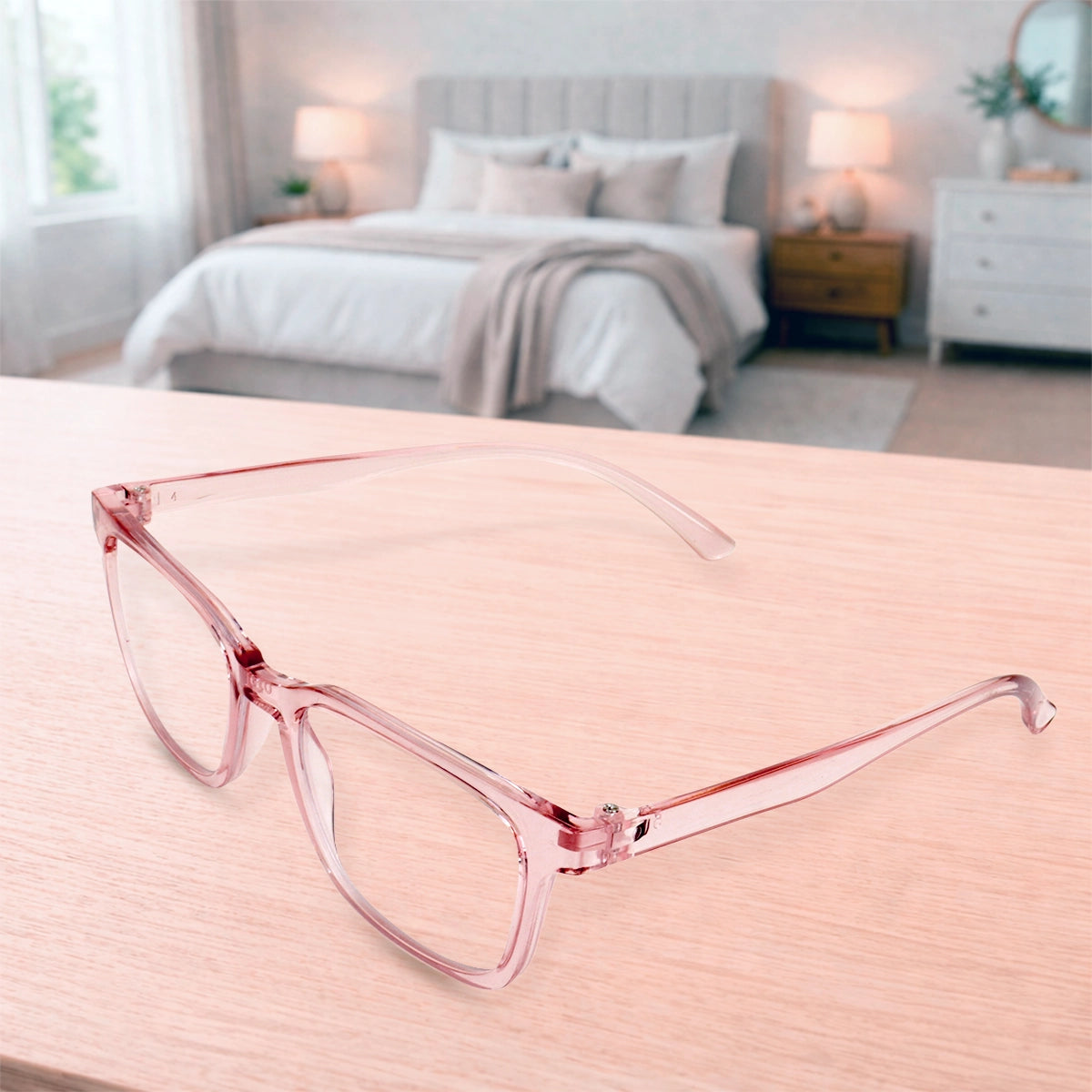 Lentes de Lectura, Color Rosa Claro, +3.50