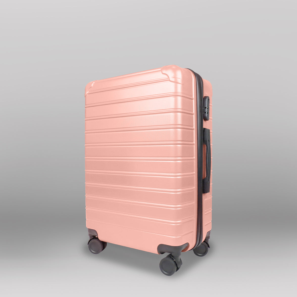 Maleta de Viaje Líneas, color Rosa 37x23x55cm