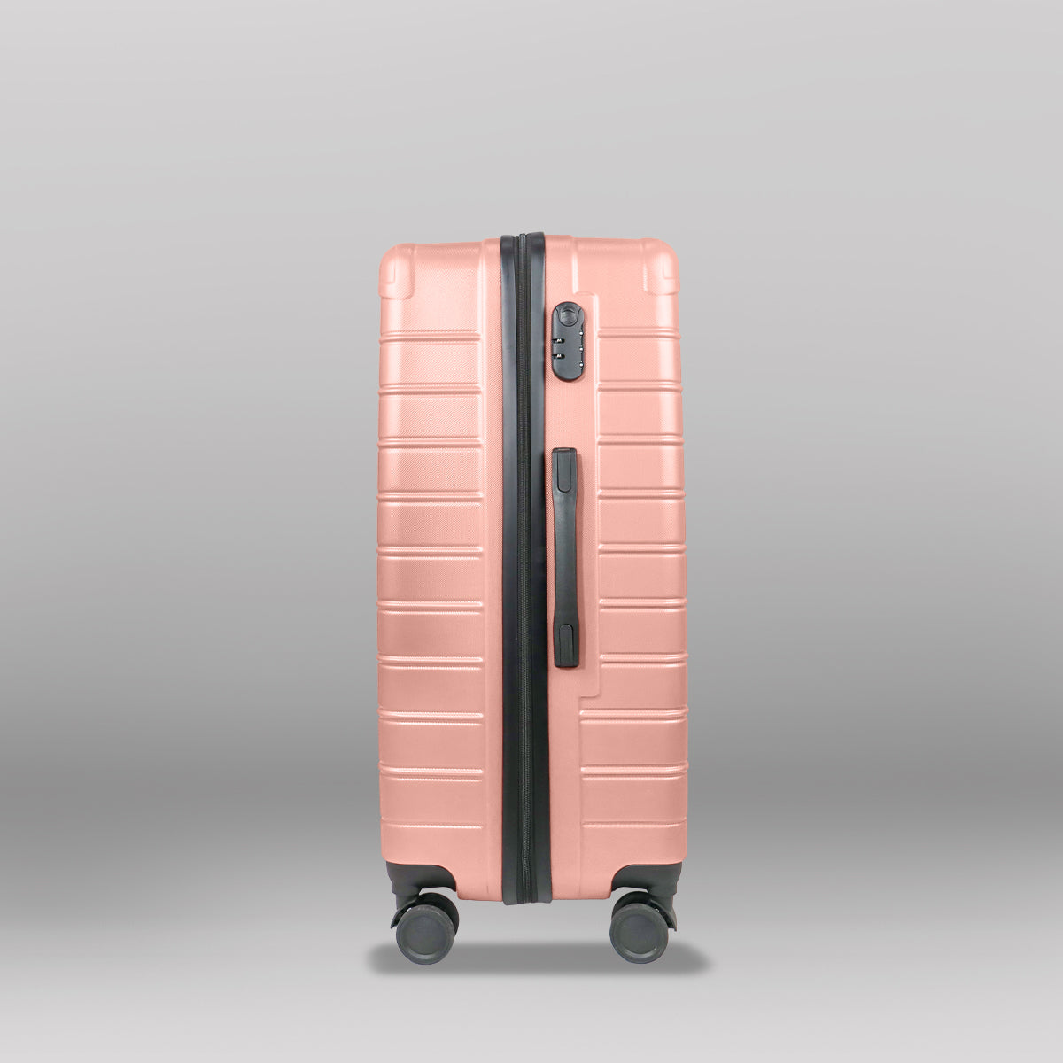 Maleta de Viaje Líneas, color Rosa 37x23x55cm