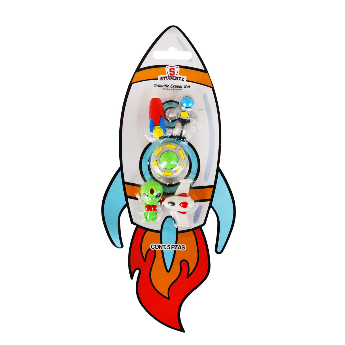 Set de 5 Gomas, Diseño Galáctico