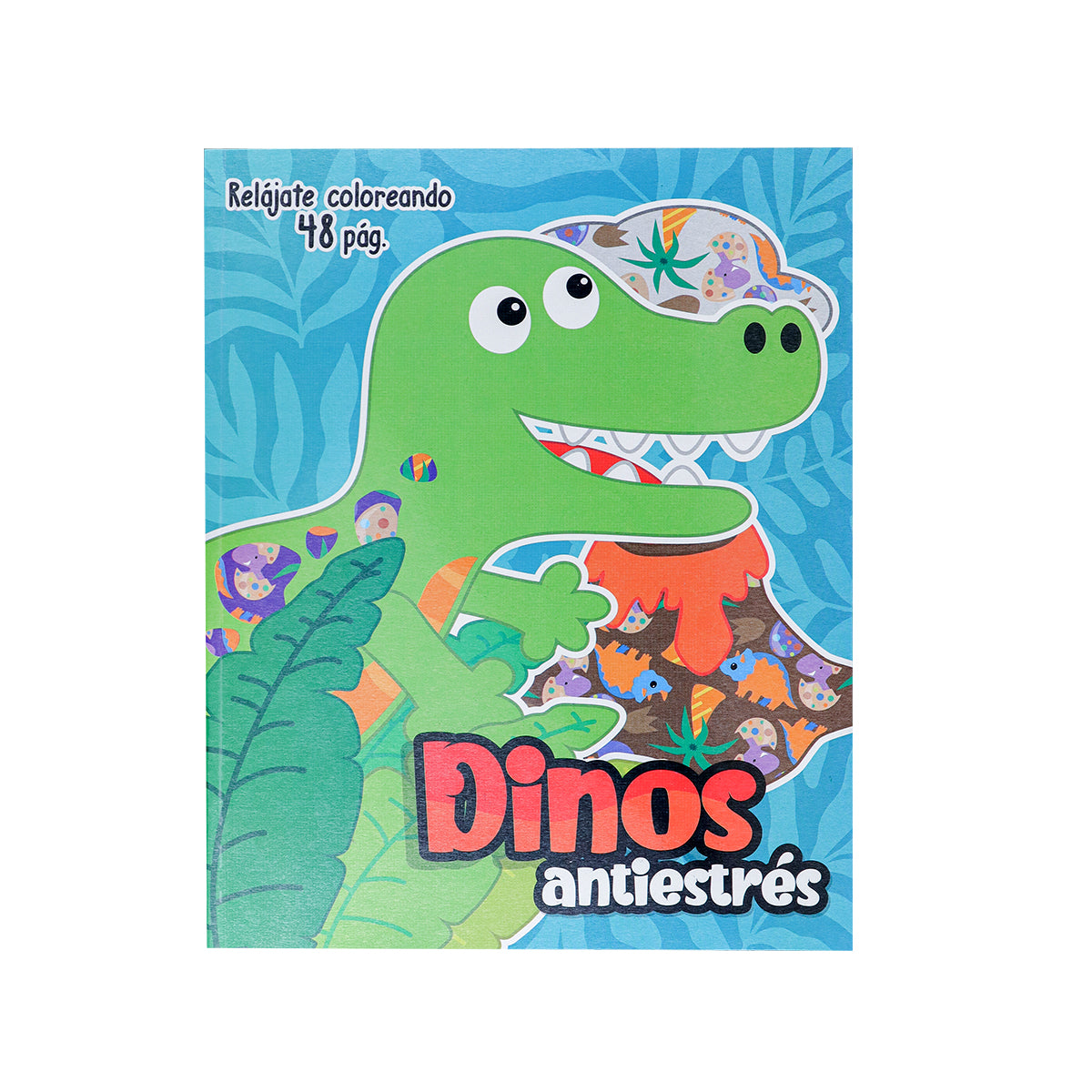 Libro para Colorear, Dino Antiestrés, 48 páginas