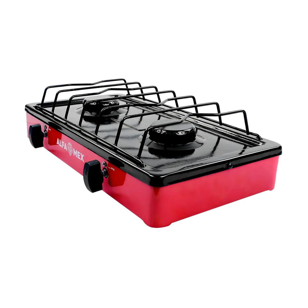 Parrilla de Gas Alfamex 2 Quemadores Roja 303