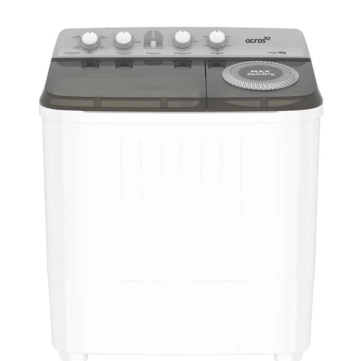 LAVADORA ACROS MODELO ALD-1645JE 2 TINAS 16KG **