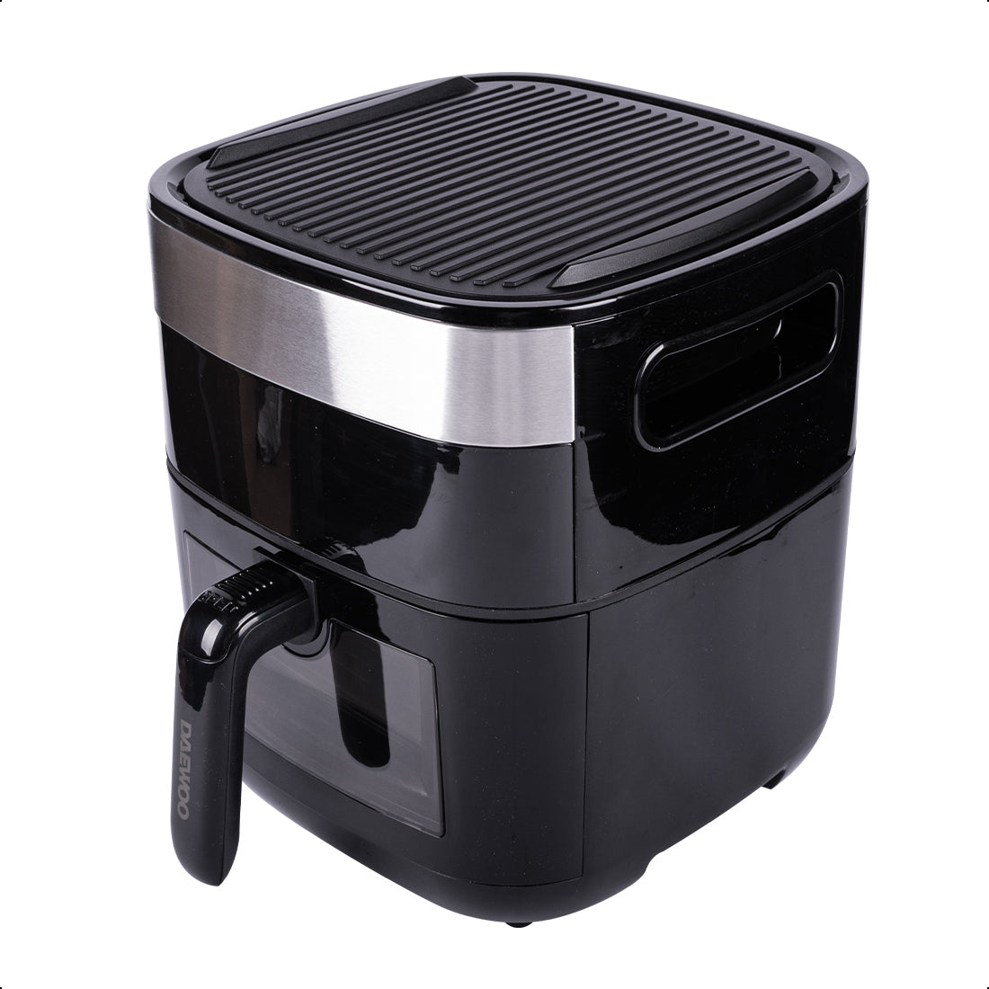 Freidora De Aire Daewoo Grill Y Deshidratador Digital 5.5l Negro