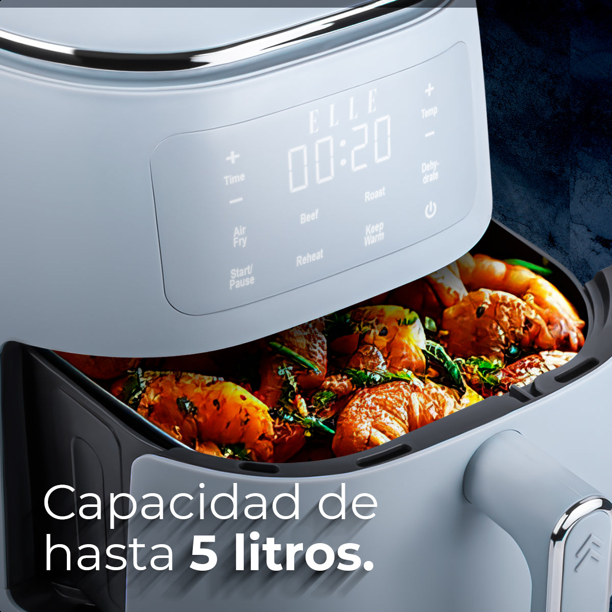 Freidora de Aire ELLE 5L Multifunción con Pantalla Táctil EKAFP501BU
