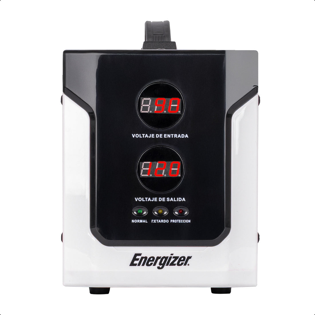Regulador de Voltaje 2500VA-1500W 2 contactos, ENERGIZER