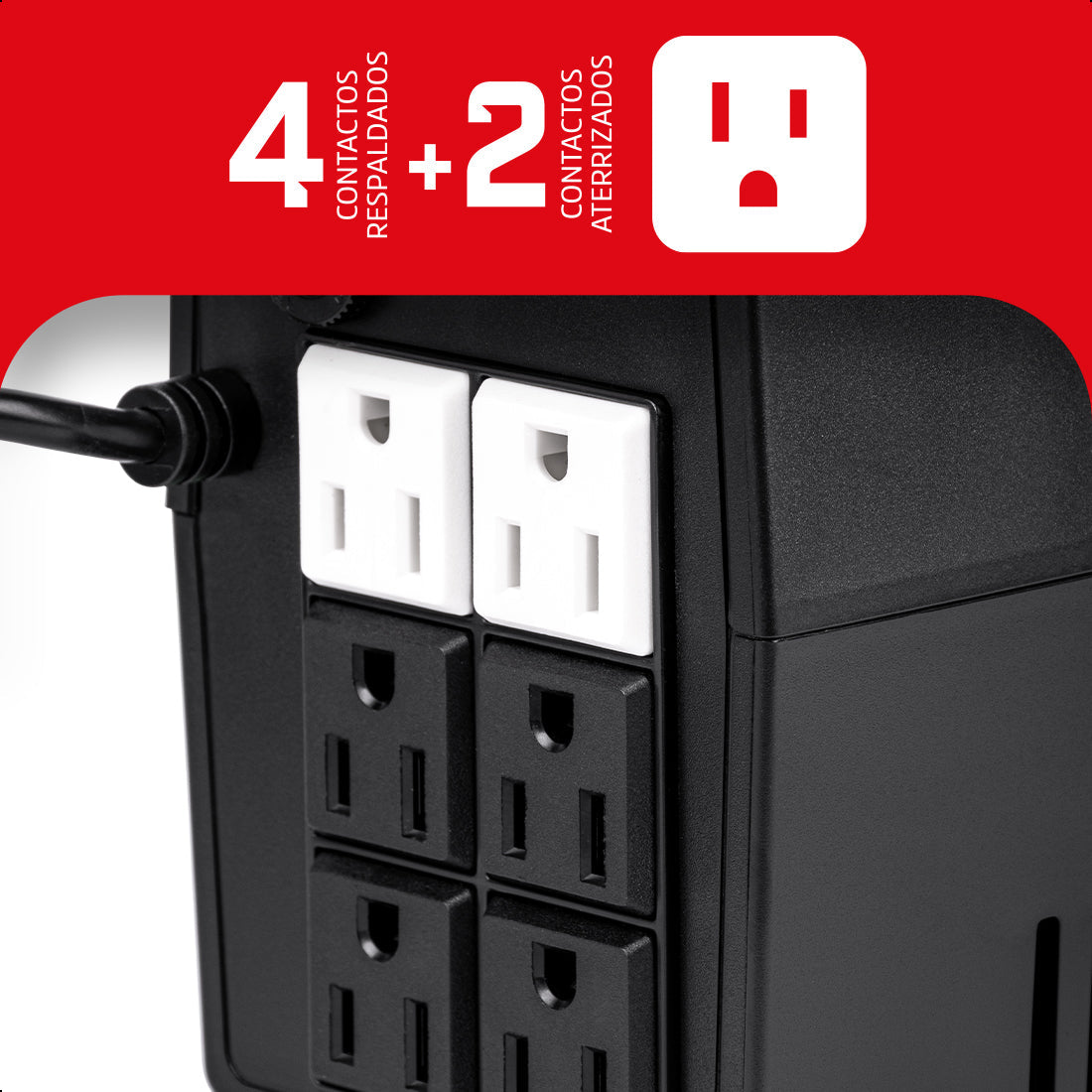No Break UPS 400VA-240W 6 contactos, ENERGIZER