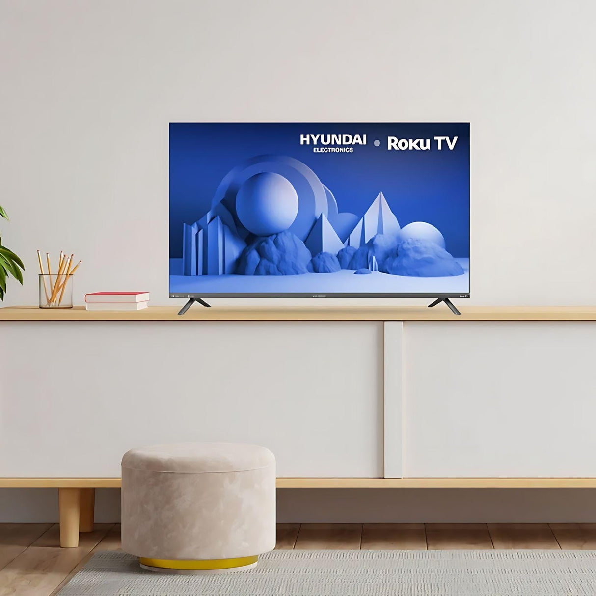 Televisión Pantalla 40 Pulgadas Hyundai Roku TV QLED FHD HYLED4028QR