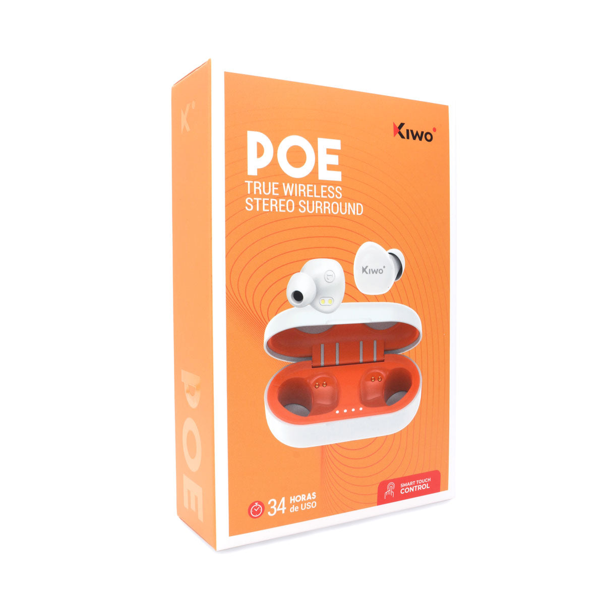 AudÃfonos Inalámbricos True Wireless Poe color Blanco, Kiwo