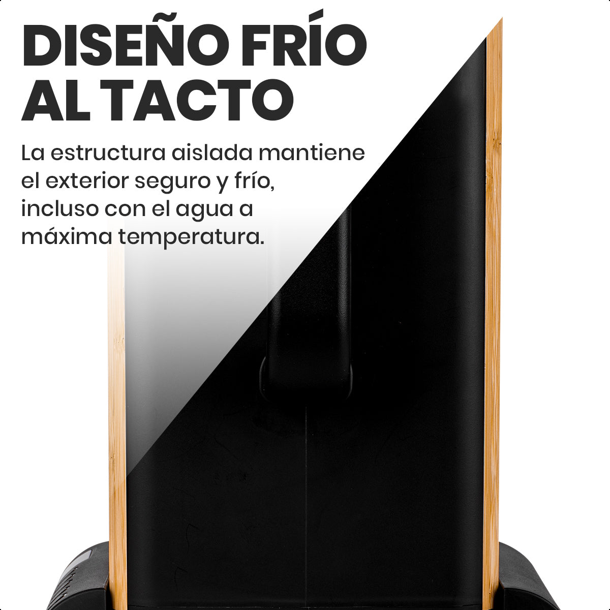 Hervidor Eléctrico de Bambú 1.7L con Control de Temperatura LED Westinghouse