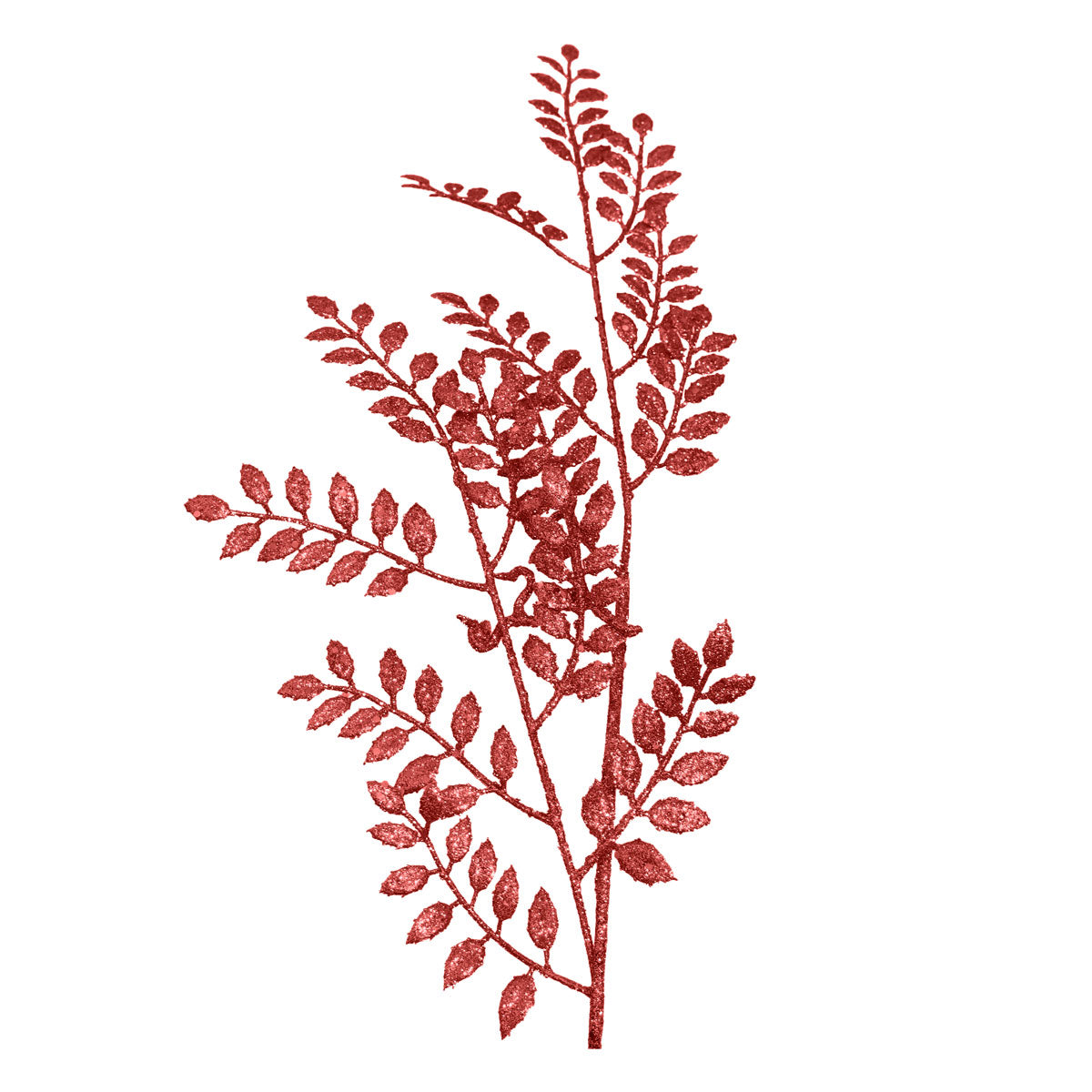 Rama Decorativa, Glitter, Color Rojo, 80 cm