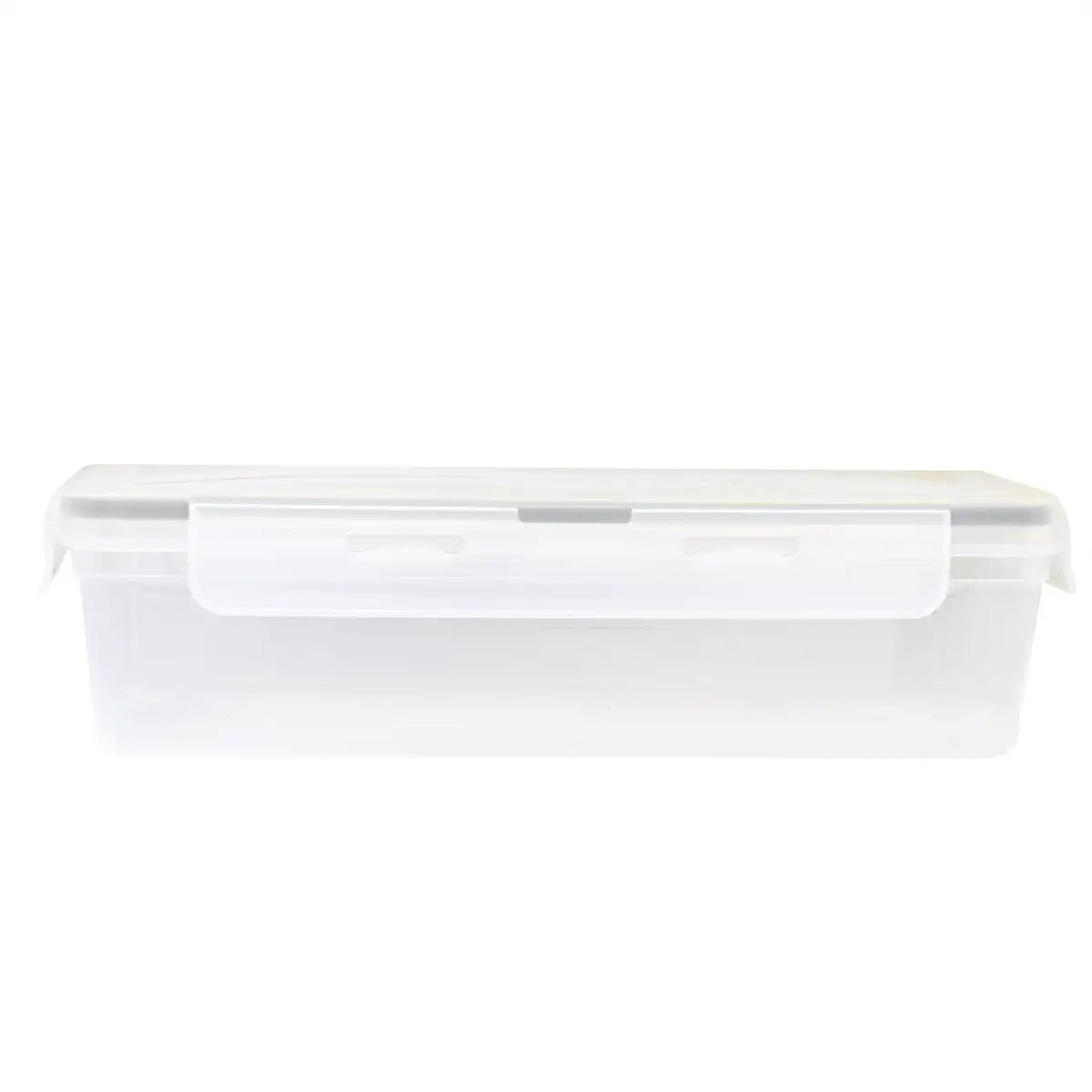 Contenedor de Plástico, Rectangular, Color Gris, 1100 ml