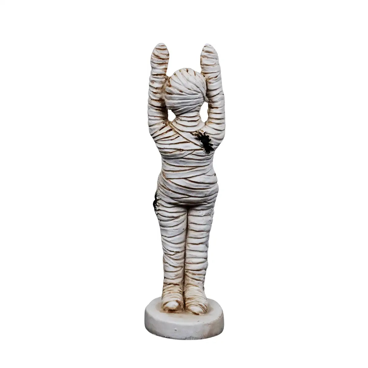 Momia, Manos Arriba, Figura de Cerámica