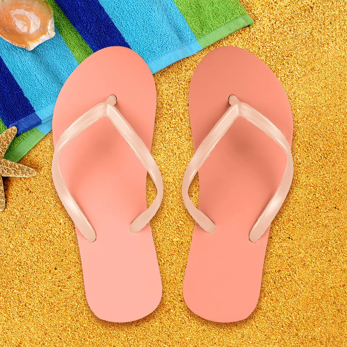 Sandalias, Color Coral