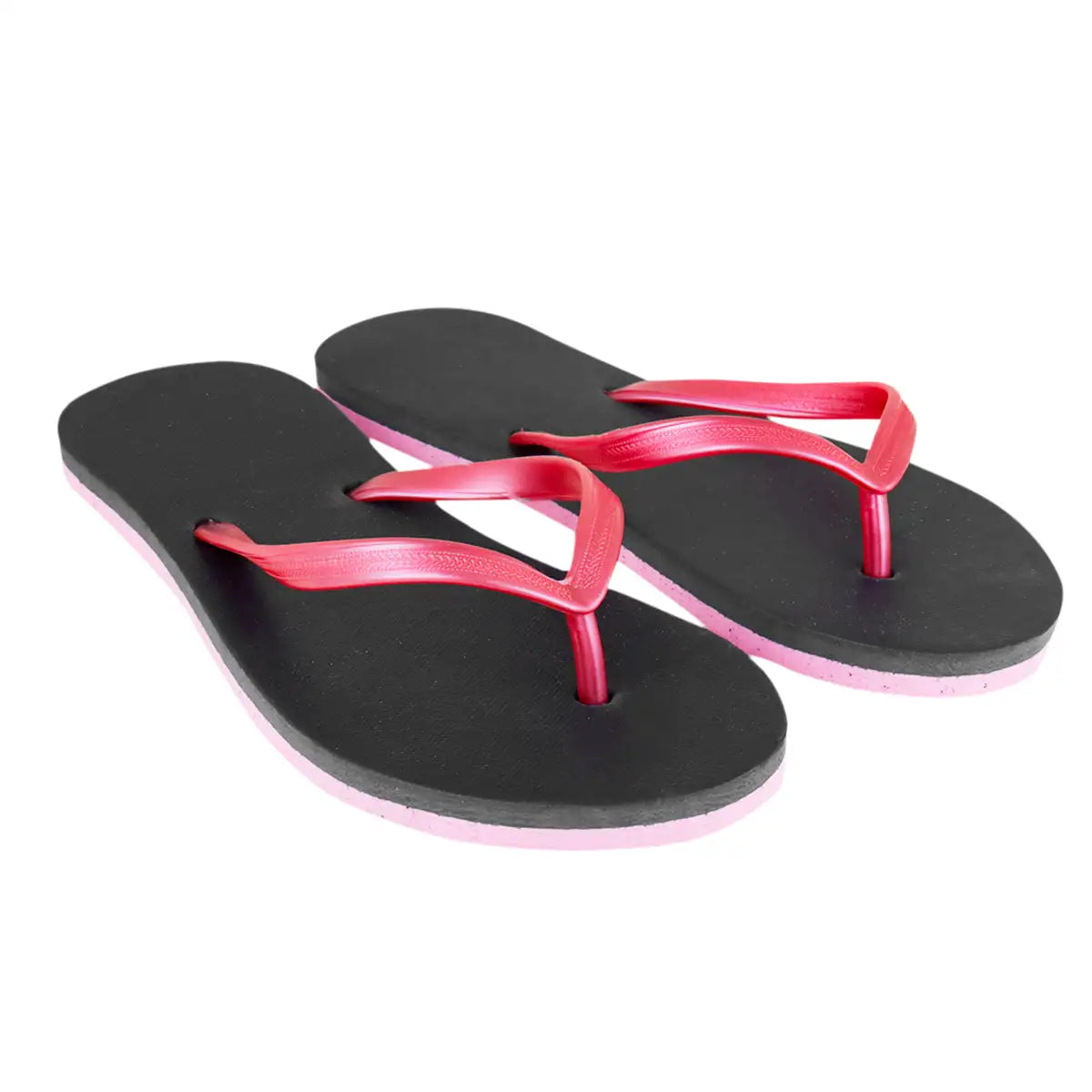 Sandalias, Color Negro y Rosa, Talla 24