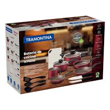 BATERIA TRAMONTINA MOD 27899365 PARIS 14 PZAS