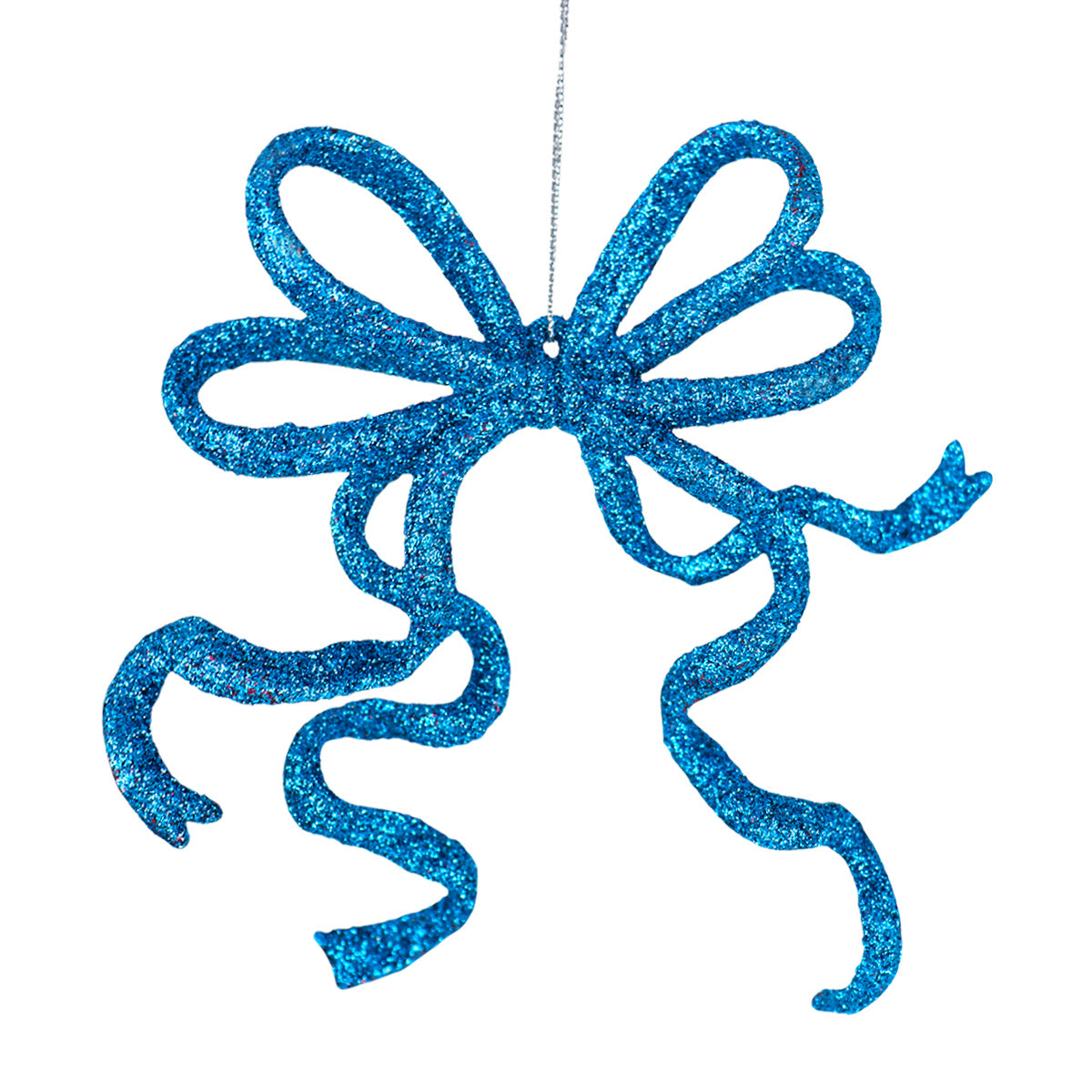 Moño, Decoración Colgante, Glitter, Color Azul