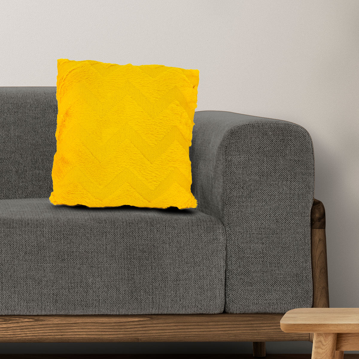 CojÃn Zigzag color Amarillo 40x40cm