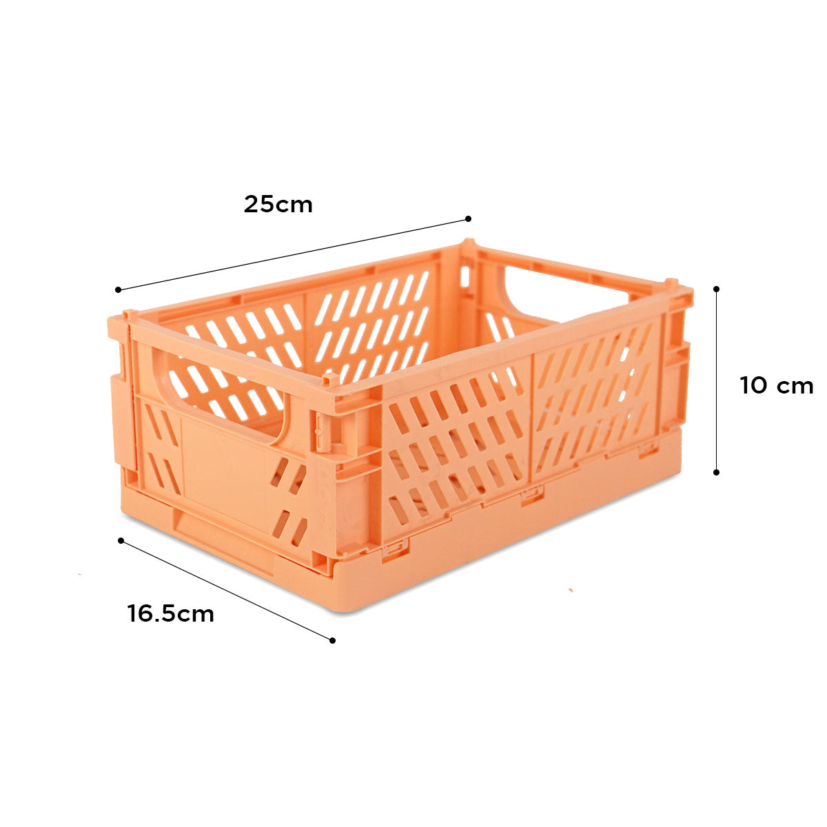 Caja Organizadora Armable de Plástico color Durazno
