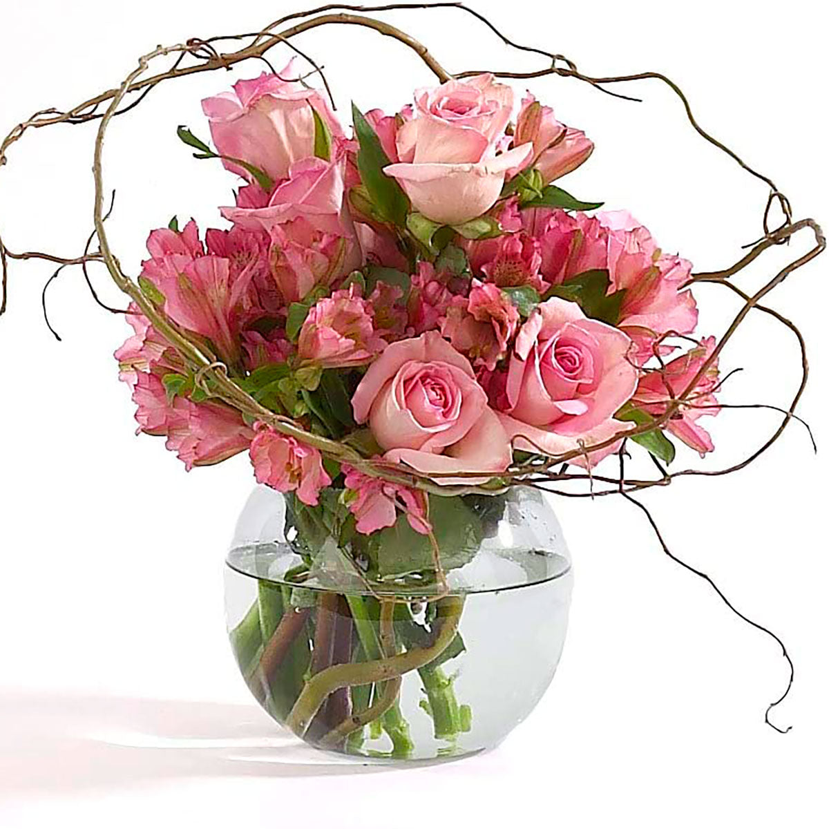 Pecera de Cristal Redonda Elegante