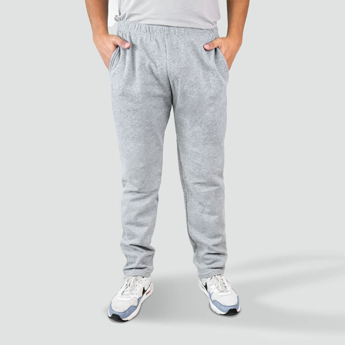 Pants de Felpa Color Gris Claro