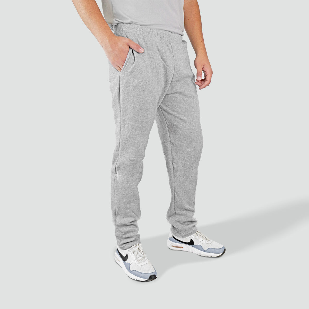 Pants de Felpa Color Gris Claro