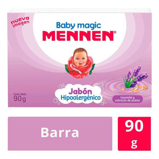 Jabón Hipoalergénico Mennen Lavanda y Extracto de Avena 90g