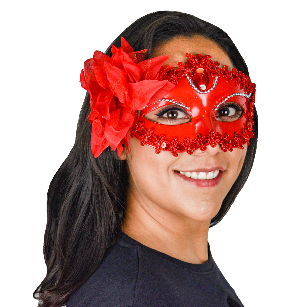Máscara de Disfraz para Adultos, color Rojo