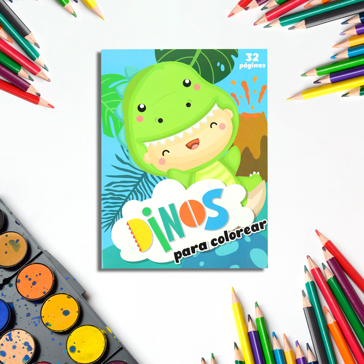 Libro de Colorear Dinosaurios para Niños