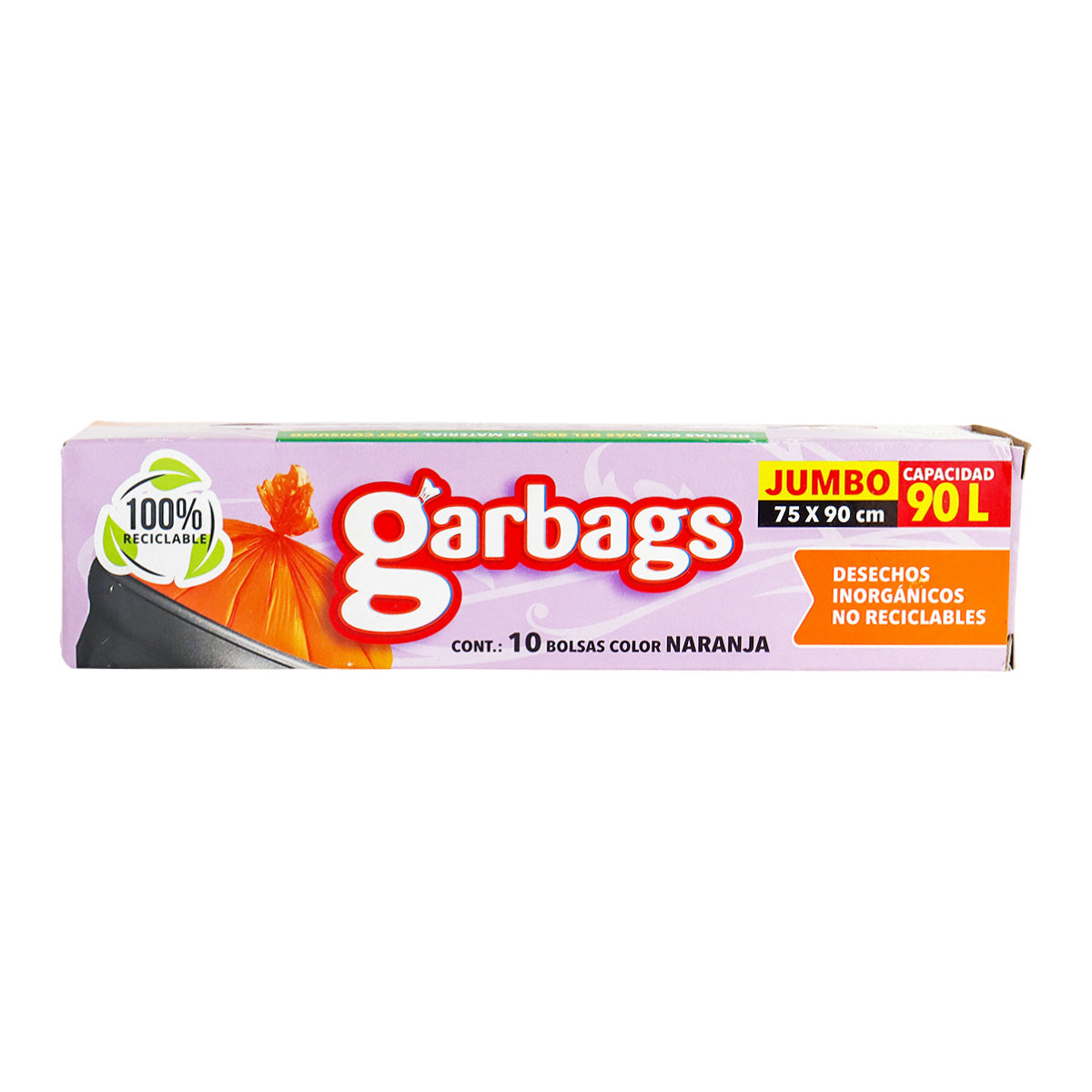 Bolsas Jumbo color Naranja para Basura