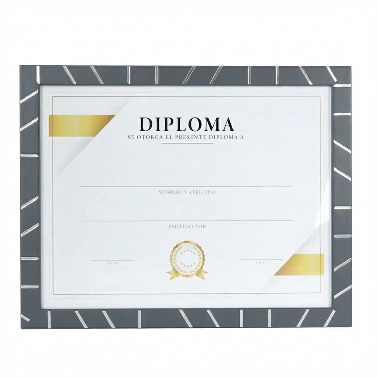 Porta Documento, Marco Gris y Plata