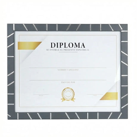 Porta Documento, Marco Gris y Plata