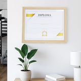 Porta Documento, Marco Color Madera