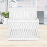Organizador de BolÃ­grafos de Malla de 2 compartimentos Blanco
