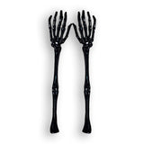 Pinzas de Brazos de Esqueleto para Ensalada color Negro
