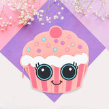 Monedero de Silicona en Forma de Cupcake, color Rosa